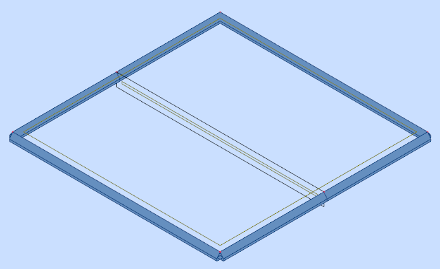 Beam modelled as a panel - 3D